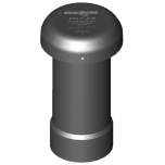 6" Poly-Air Activated Carbon Vent Filter for 6" Pipe