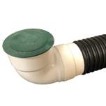 6" Flow Gate with Elbow & Corrugated Pipe Adapter (Drainage Pop-Up)