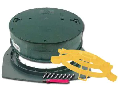 Polylok Square Septic Tank To Riser Adapter Ring - 3009-AR - Septic...