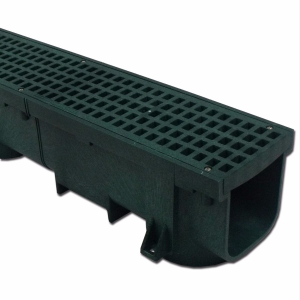 Polylok PL-90860-GR Heavy Duty 4' Trench Drain (Green Channel & Grate)