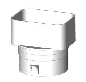 3"x4"x4" Downspout Adapter (3"x4" downspout to 4" pipe)