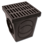 9" X 9" CATCH BASIN KIT (BLACK GRATE)