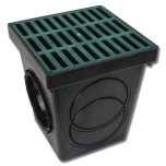 9" X 9" CATCH BASIN KIT (GREEN GRATE)