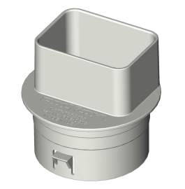 4" Offset Down Spout Adapter (for 2"x3" down spouts)
