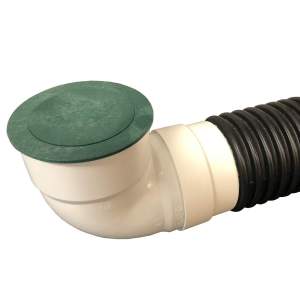 Flow Gate with Elbow & Corrugated Pipe Adapter (Drainage Pop-Up)