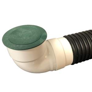6" Flow Gate with Elbow & Corrugated Pipe Adapter (Drainage Pop-Up)