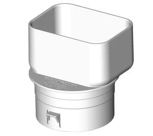 4" Offset Down Spout Adapter (for 3"x4" down spouts)